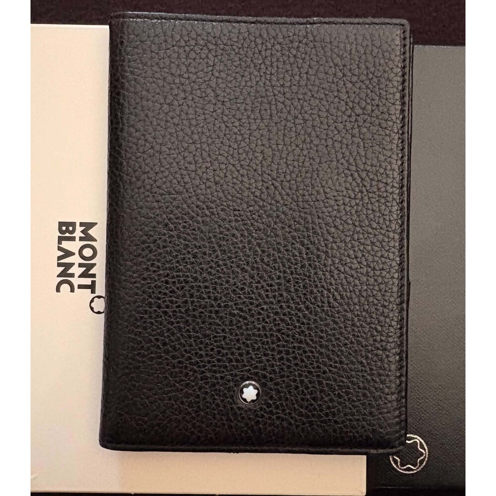 Authentic Montblanc Meisterstück Leather Passport Holder - Luxury Gift Box Set